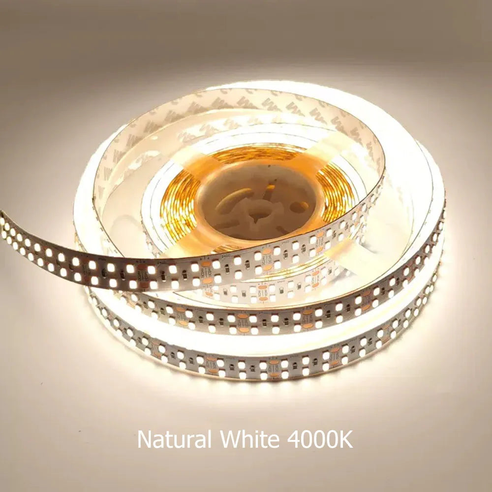 ruban led blanc moderne 24v 10000k 240leds/m adhésif carrés jaunes