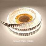 ruban led blanc moderne 24v 10000k 240leds/m adhésif carrés jaunes