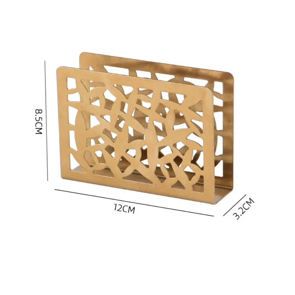 support livre moderne or noir argent grille géométrique acier inoxydable papier blanc