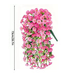guirlande suspendue artificielle fleurs roses blanches violettes orange jaunes naturelles decoration jardin fete mariage
