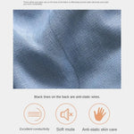 coussin bleu uni doux moderne taille 50x30cm zip caché confortable chambre coucher