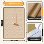 tapis gratter sisal moderne beige clair chats velcro 20x40cm 25x50cm 30x60cm 50x90cm
