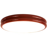 plafonnier led moderne rouge vert blanc opaques rond lisse.Surface monté interrupteur bouton