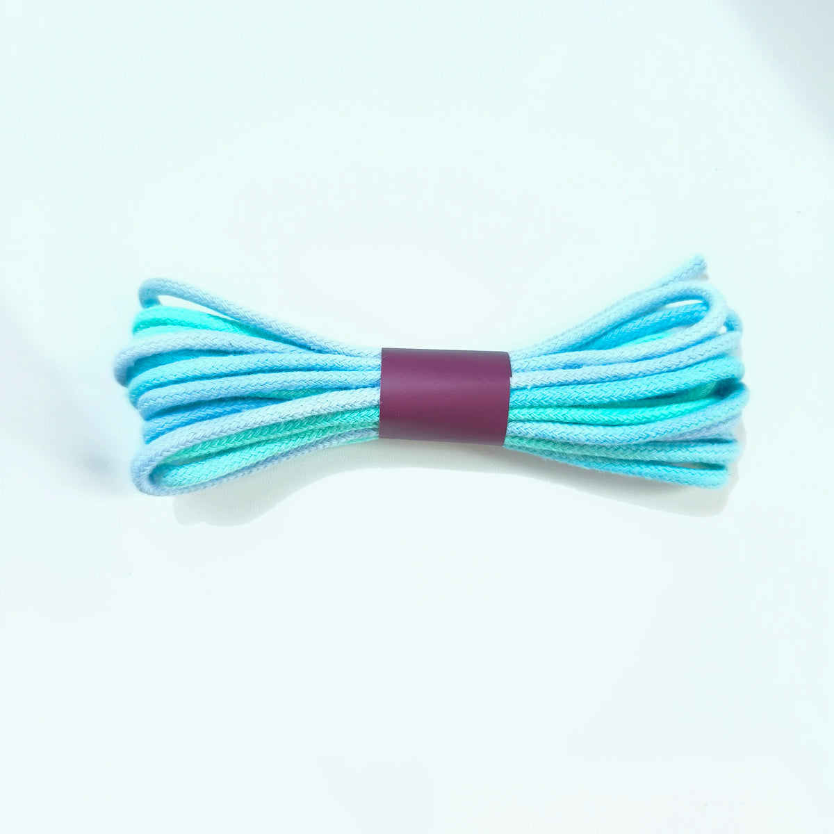 cordelette coton 3mm rayures rose blanc bleu clair verte haute ténacité écologique texturée étiquette