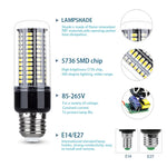 ampoule led maïs blanc chaud moderne base e14 e27 haute luminosité décoration salon intérieur