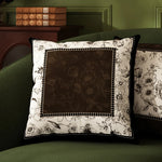 housse coussin motif floral peluche carré décoration maison lit salon voiture chambre coucher