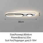 lampe led moderne plafonnier fer aluminium poli noir blanc éclairage quotidien toucher interrupteur