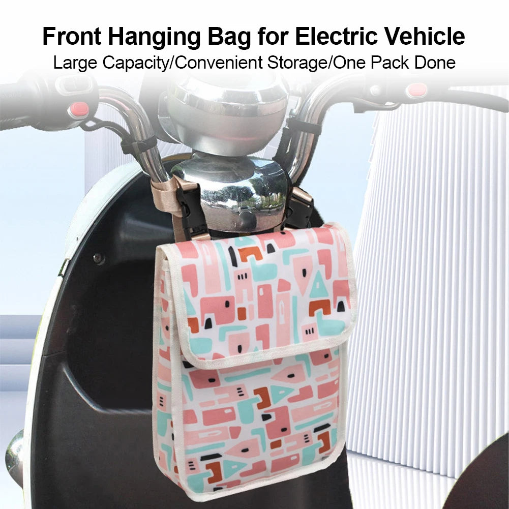 sacoche suspendue vélo électrique sac étanche oxford toile motifs camouflage abstraits géométriques moderne deux