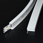 ruban led flexible blanc translucide connecteur cable éclairage moderne minimaliste