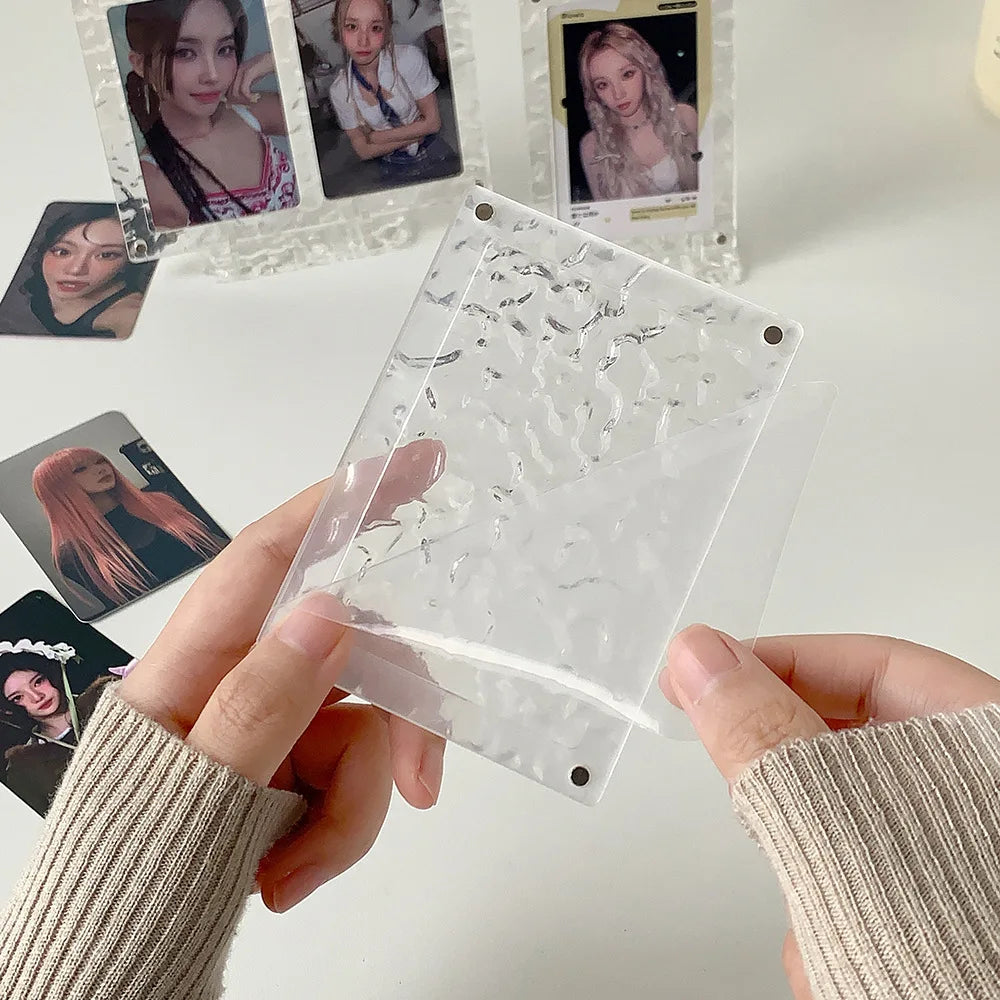 cadre photo transparent moderne clips minimaliste plastique deco