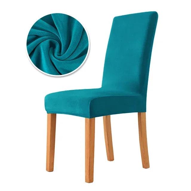 housse chaise velours polyester moderne camel opaque simple mariage banquet chaise plage fauteuil