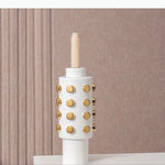 vase moderne blanc doré ø24x38.5cm vase moderne blanc doré ø27.5x28cm