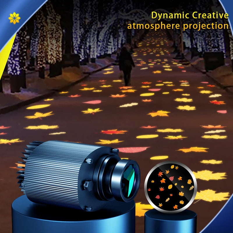 projecteur lumiere dynamique multicolore fleurs modernesextérieur éclairage esthétique économie energie flux lumineux haute qualité