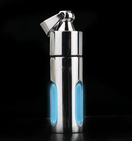 porte clés lumineux bouteille parfum vert fluo moderne anneau chaîne portable suspendre lumière opaque