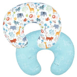 coussin allaitement forme polyester coton motif floral moderne orange opacité fixations voyage bébés