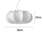 suspension lumineuse moderne minimaliste soie beige clair câble suspendu salon chambre étude hall lumière