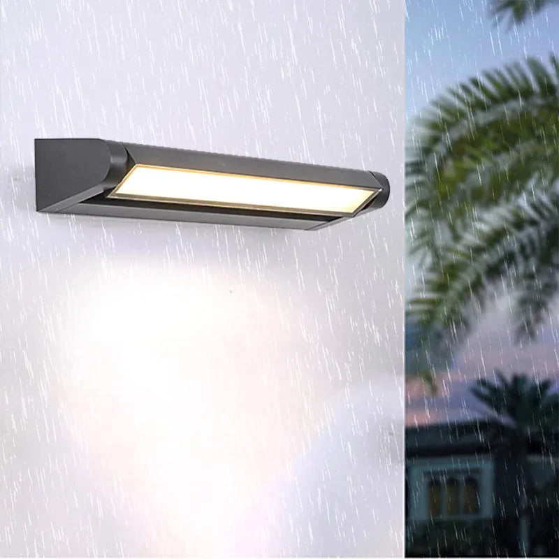 éclairage led moderne extérieur mural noir jaune 12w 18w 30w certifié ul rohs fcc