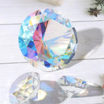 presse papier diamant artificiel multicolore facettes brillantes support métallique moderne décoration occasion fête anniversaire