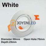 projecteur led spot blanc moderne 90mm gu10 clips orange 24v 260v 10w