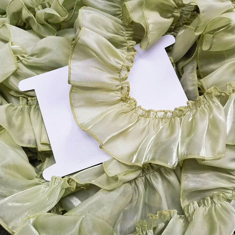 rubans plissés satinés polyester blanc rose violet bleu vert clips mariage élégants classiques