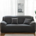 housse canapé moderne gris uni polyestère antibruit coussin lavable machine