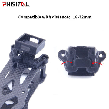 support fixation drone course fpv antenne modulaire fibre carbone vis serrage moderne technologique