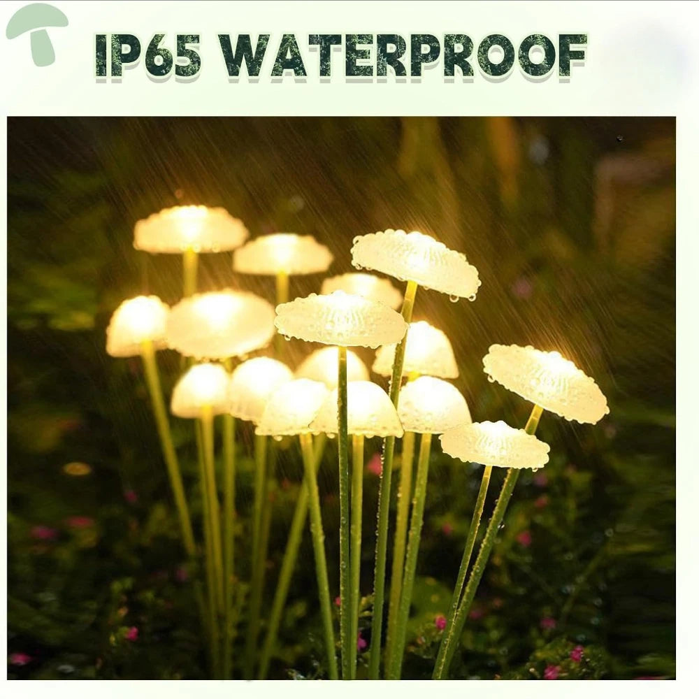 lumière solaire extérieure moderne forme champignon multicolore clips semi transparentes verte bleue rose
