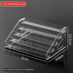 présentoir étagère transparent clips moderne rangement cosmétique ongles produits variés