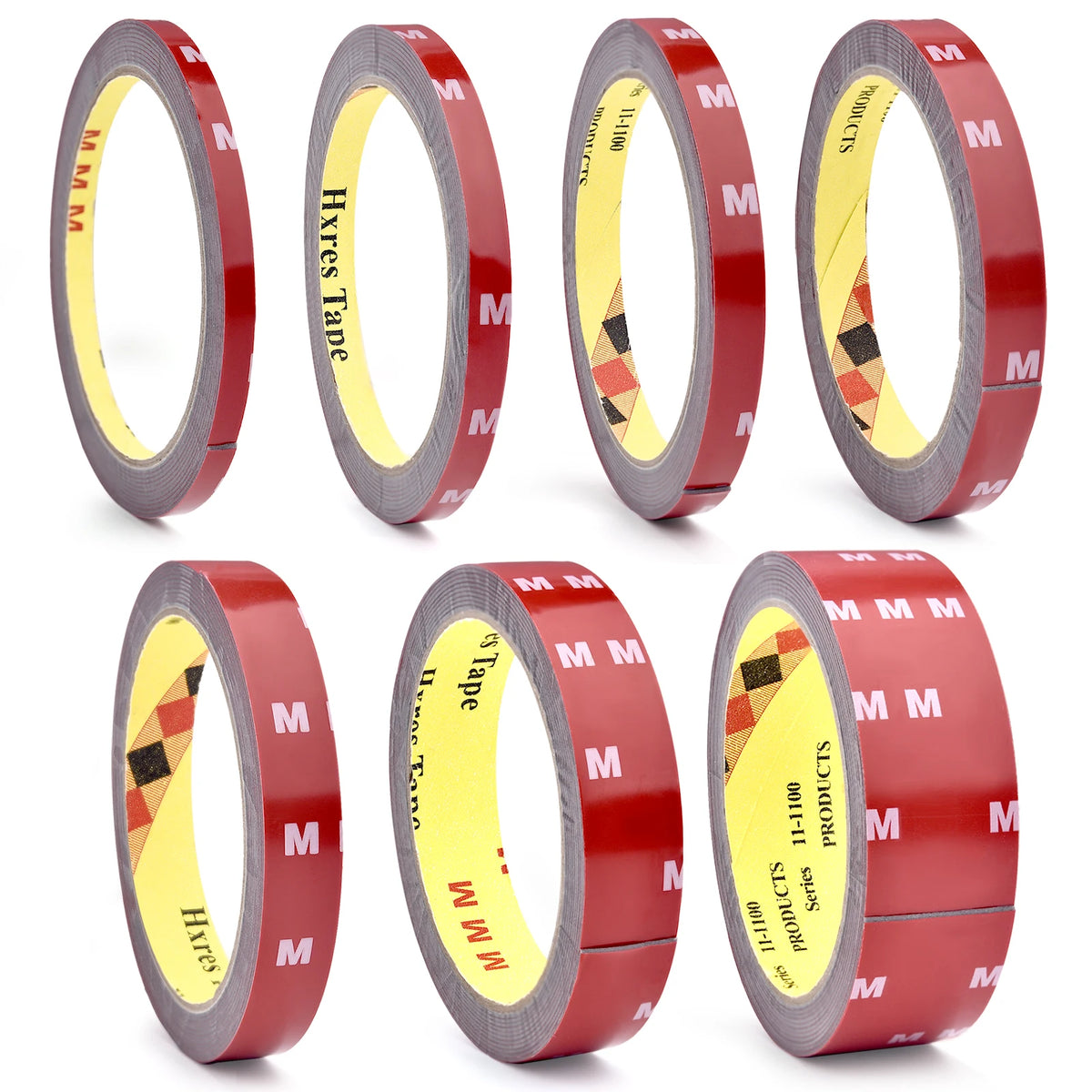 ruban adhésif double face pratique largeur 6mm 8mm 10mm 12mm 15mm 20mm 30mm mètre