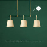 suspension lumineuse moderne lampes or beige tissu uni métal doré 82cm 70 92cm