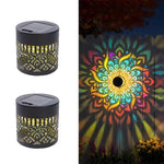 projecteur solaire floral multicolore moderne décoration extérieure jardin patio veranda