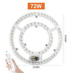Panneau led blanc circulaire moderne aimant télécommande 60w 72w 80w 100w