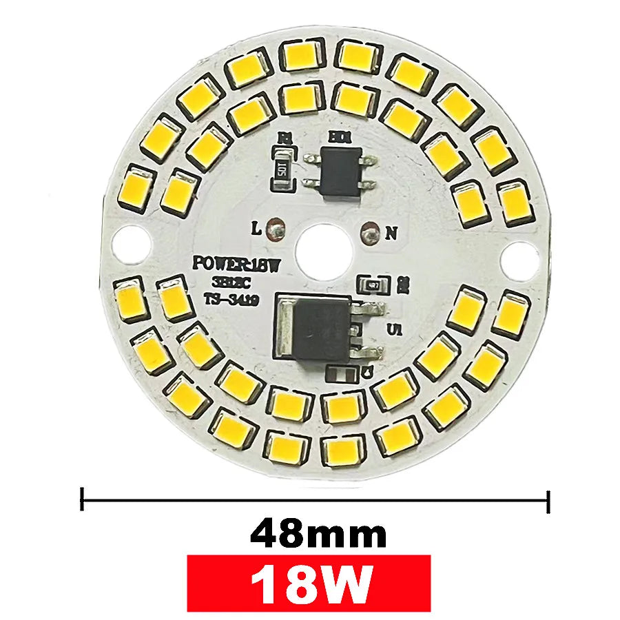 Chip LED 3W 5W 7W 9W 12W SMD 2835 blanc modernes 220V 240V ampoule
