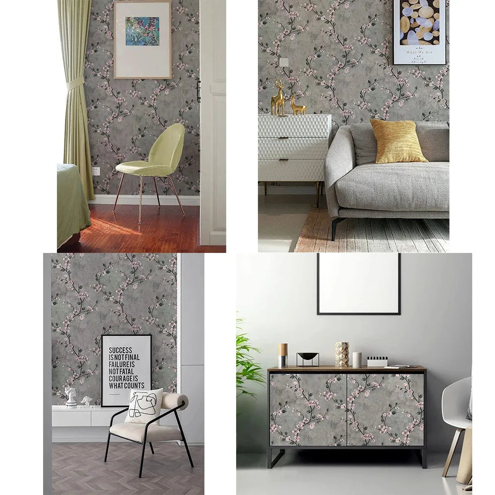 Comparaison des couleurs disponibles du papier peint floral