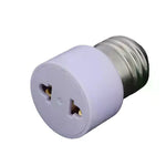 adaptateur culot lampe e27 blanc moderne adhésif prise électrique métal rond lisse