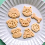 moule biscuits animaux chien chat patte os plastique imprimé decoratif cuisine