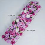 Arche décorative florale violettes roses blanches extérieur intérieur décoration événement classique artificielle fixe