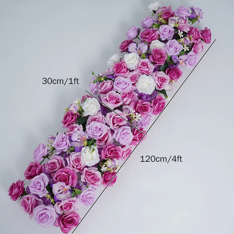 Arche décorative florale violettes roses blanches extérieur intérieur décoration événement classique artificielle fixe