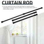 tige rideau douche réglable sans perçage métal respectueux environnement noir moderne 30cm 50cm lisse