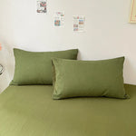 protège oreiller coton texture relief moderne enveloppe blanc maison pièces