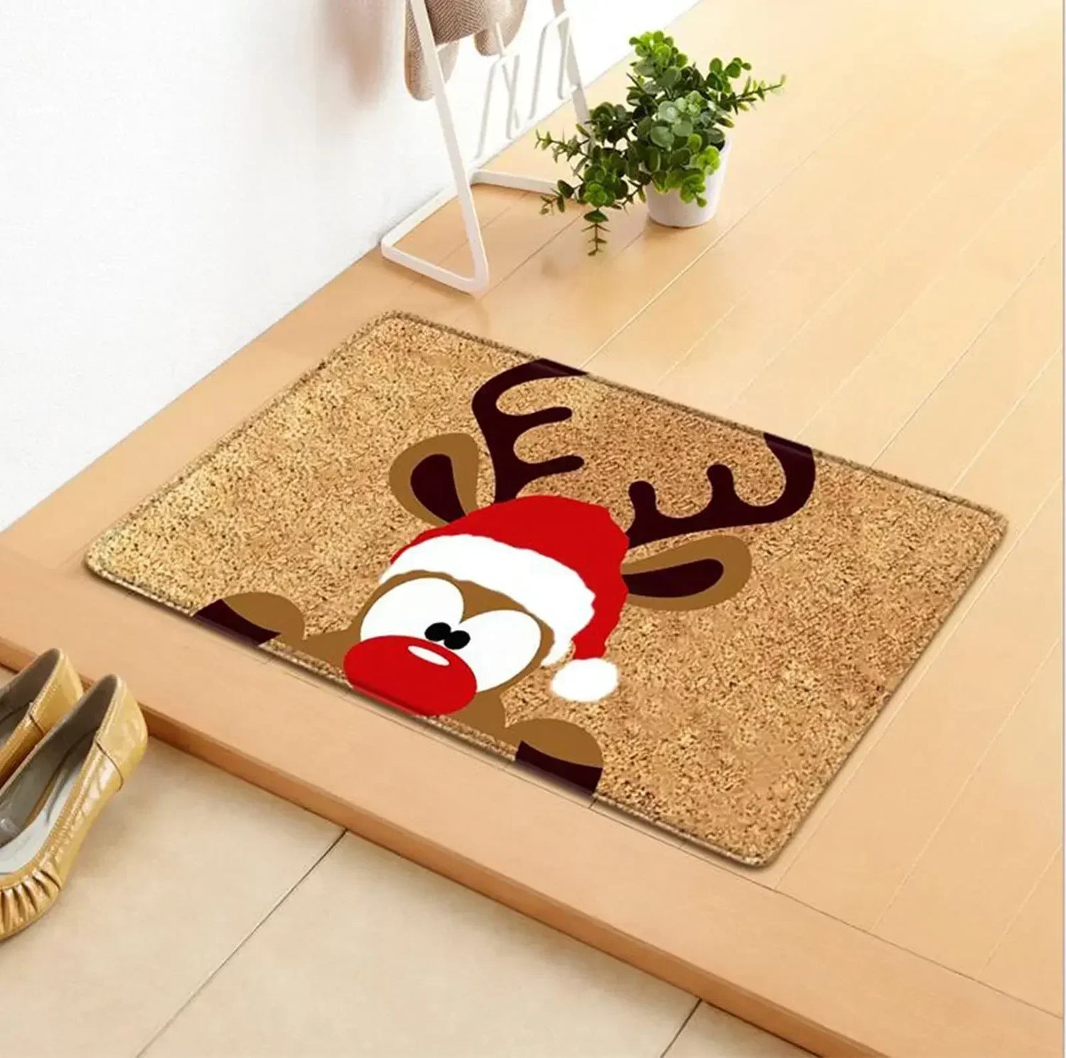 Tapis d'entrée décoratif pour intérieur et extérieur pendant les fêtes