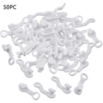 rideau polonais clips fixation blanc moderne garde corps poteaux plastique simple opaquet