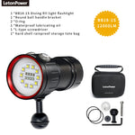 lampe torche sous marine noire led rechargeable étanche ball mount modernisée pointeur laser UV