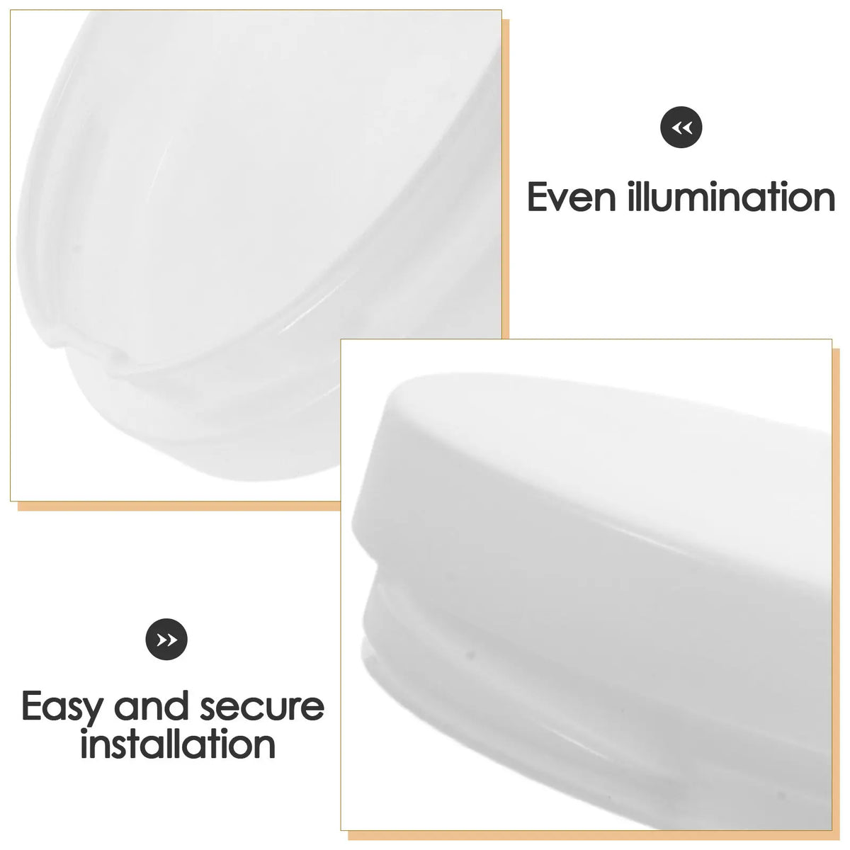 plafonnier led blanc moderne opaque 14.2cm 15cm remplacement lampe lumière douce uniforme