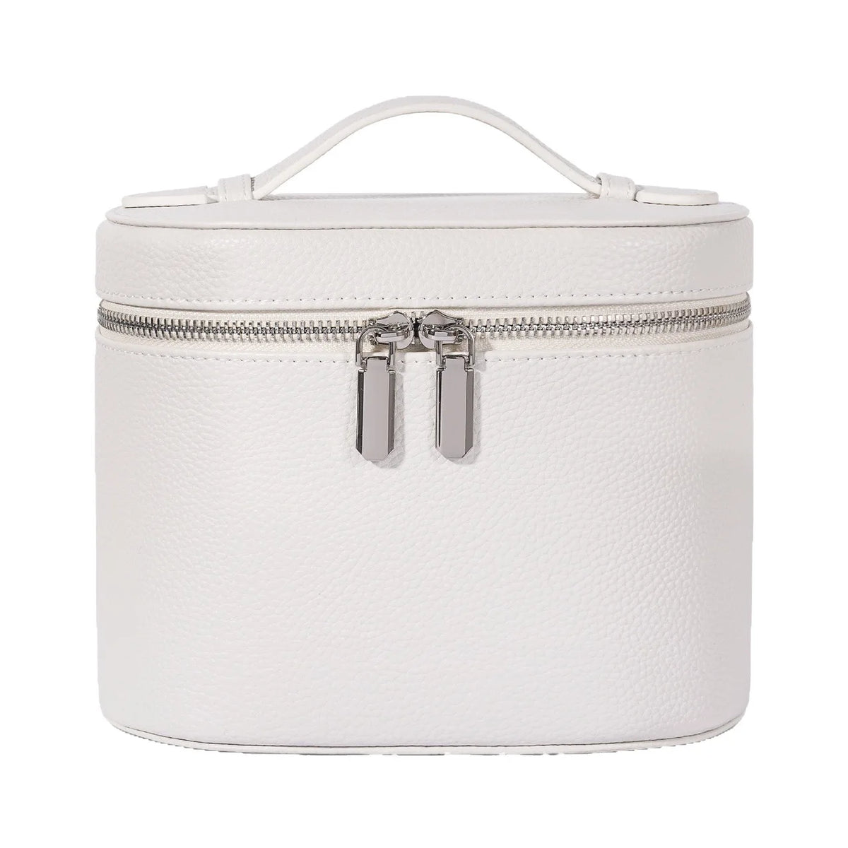 boîte rangement cosmétique cuir marron noir rose blanc moderne minimaliste impermeable poignee amovible