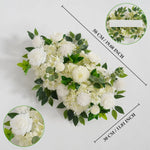 guirlande fleurs artificielles roses pivoines mariage anniversaire arches décorations extérieures romantiques classiques