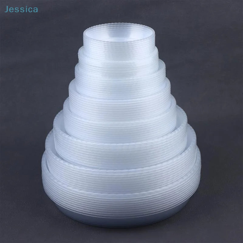 assiettes plastique transparentes rayures horizontales modernes couvercle set cuisine