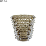 vase verre transparent motifs géométriques moderne décoration pot fleur hydroponie