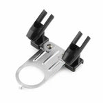 support airbrush stylos noir métal argenté plastique utilitaire fixations vis deux positions