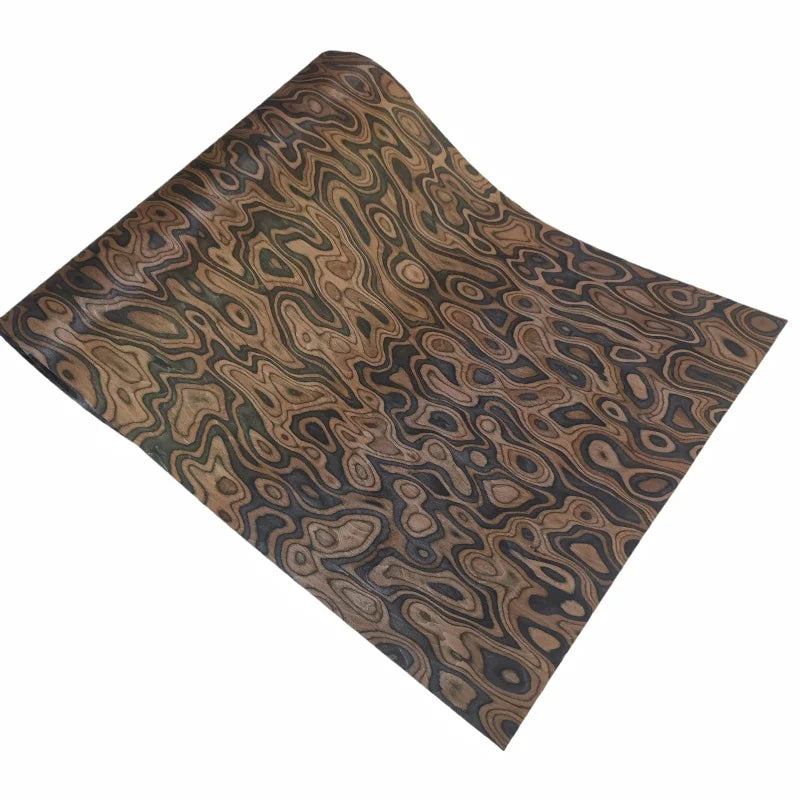 placage bois marron noir burlé rouleau flexible meuble décoration artisanale naturelle
